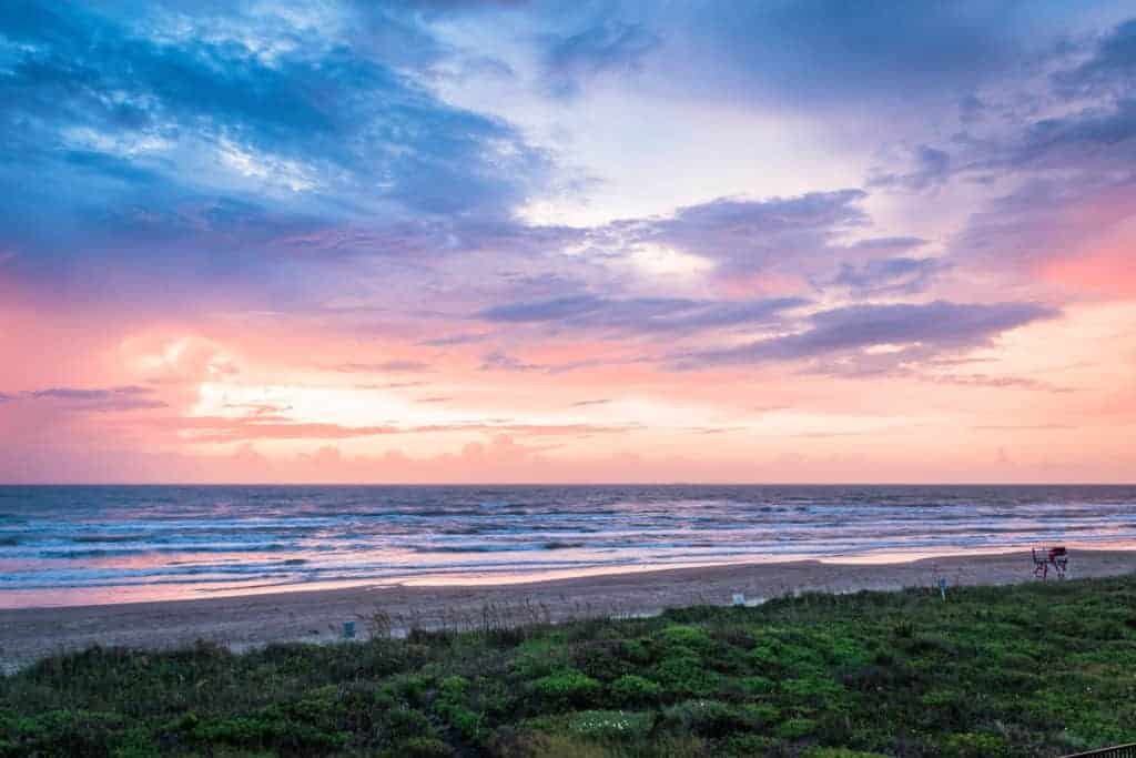 Sunrise on Mustang Island, Best Small Towns in Texas
