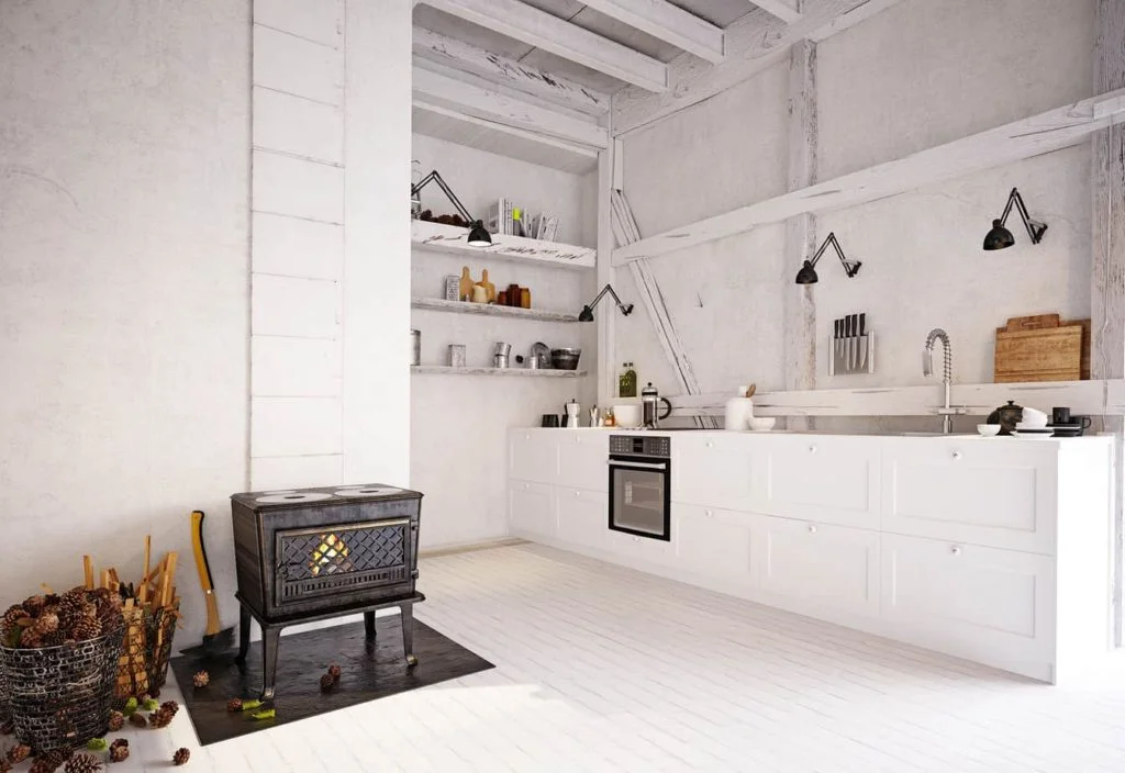 Modern Industrial Country Kitchen