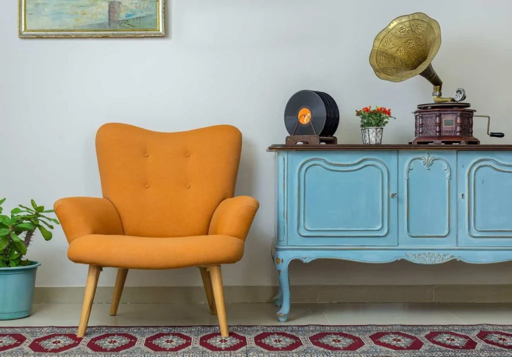 Vintage Country Interior with Retro