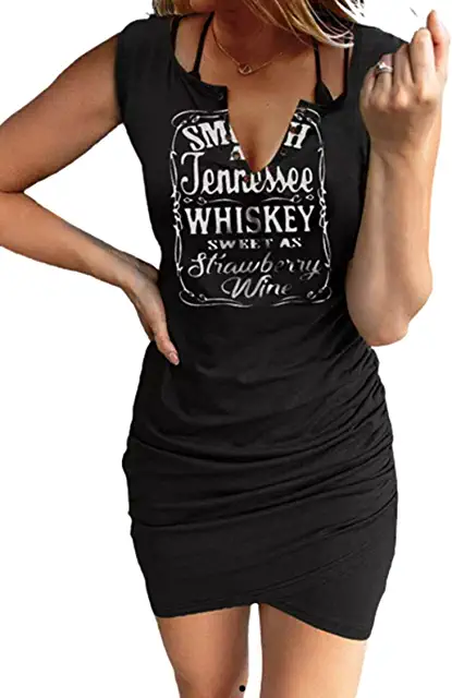 Cowgirl style t-shirt dress