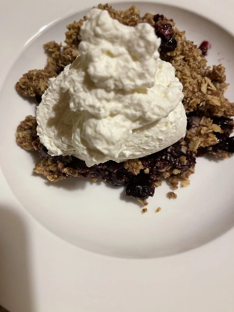 Crispy Blueberry Crumble Recipe