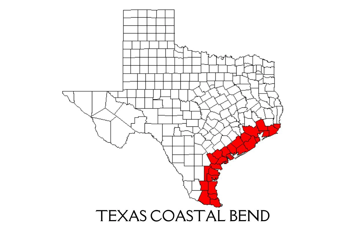 Texas Coastal Bend Map