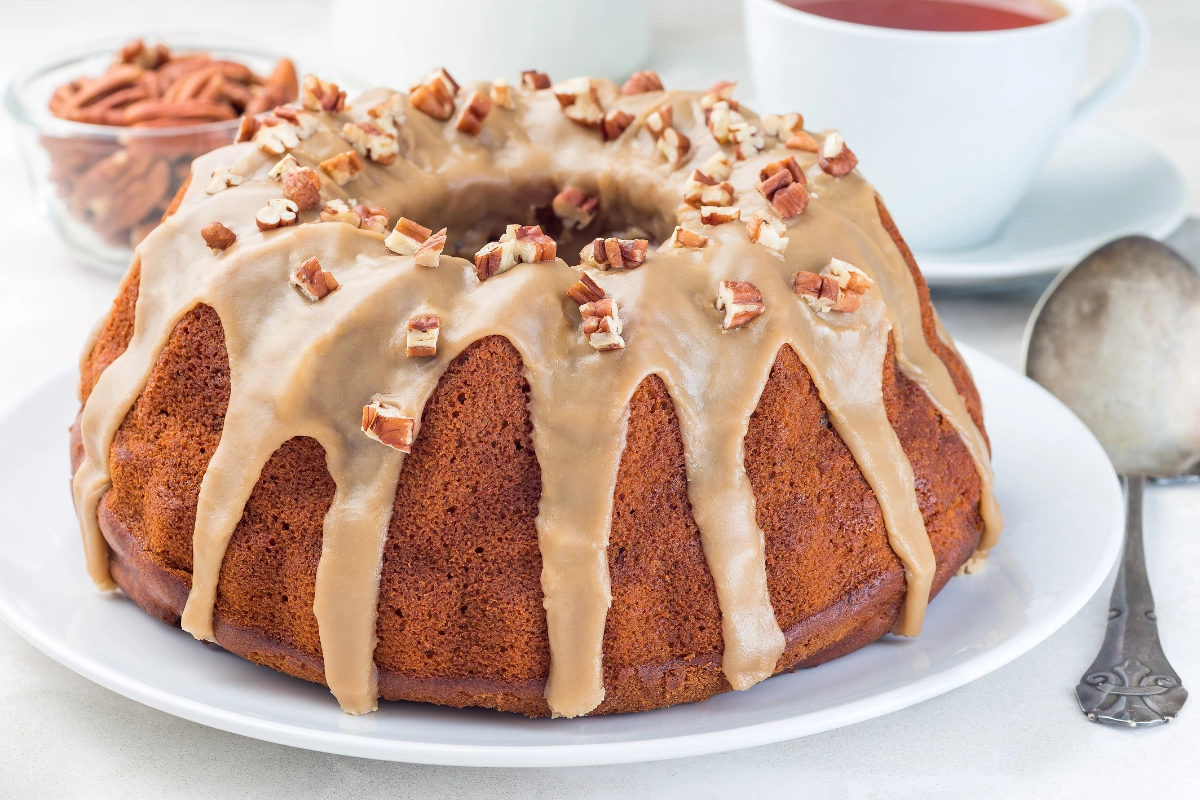 Maple Pecan Sweet Potato Cake