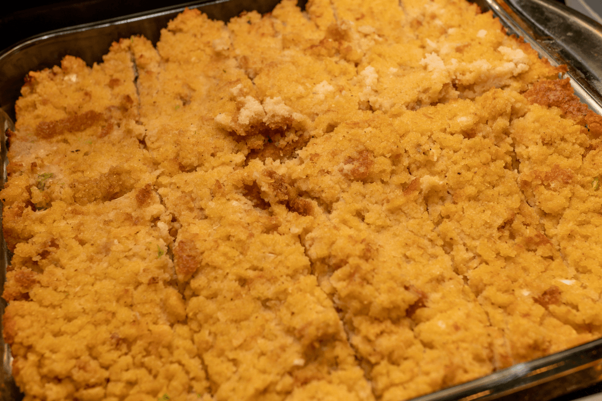 Homemade Cornbread Turkey Dressing
