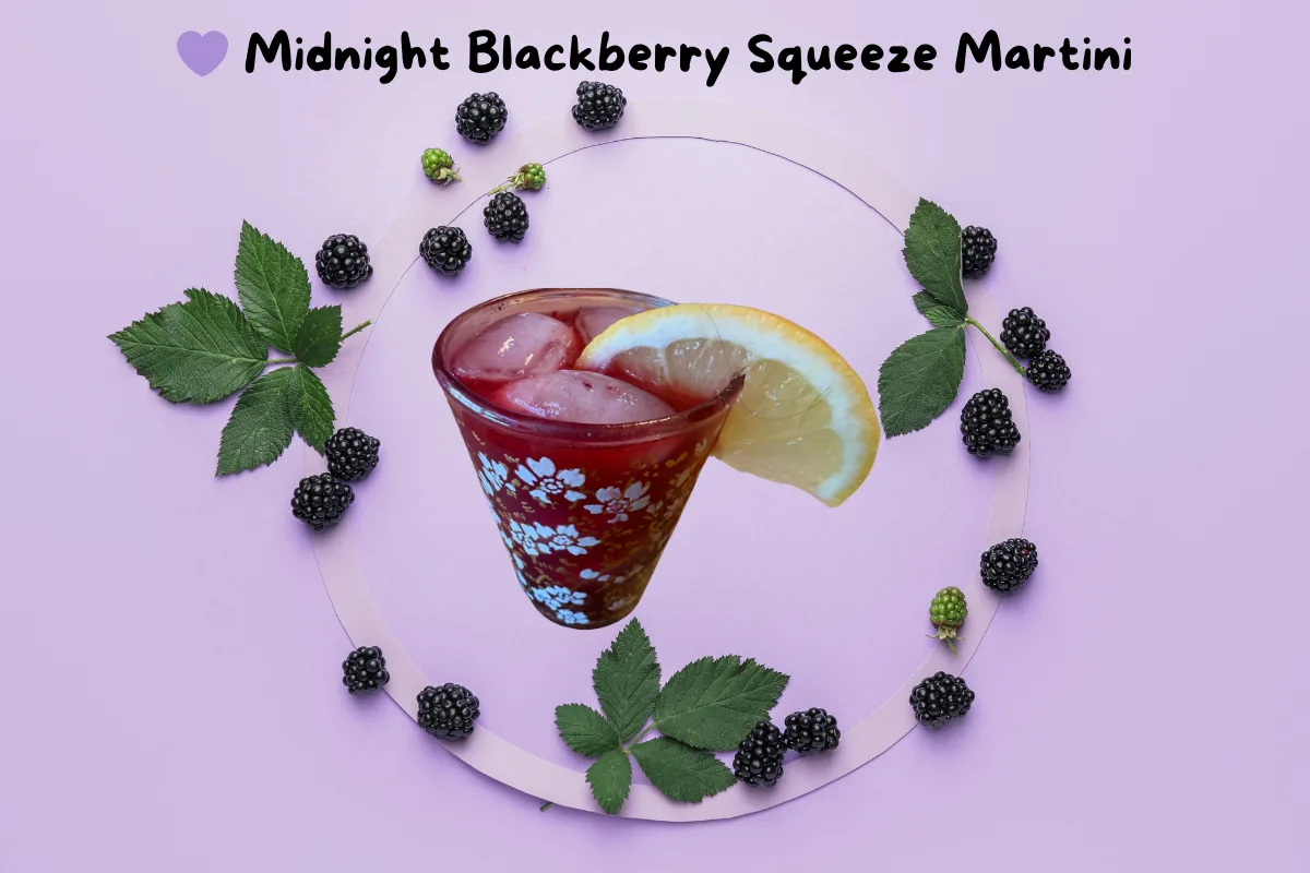 Midnight Blackberry Squeeze Martini